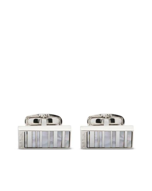 Paul Smith White Cufflink Mop Strp for men