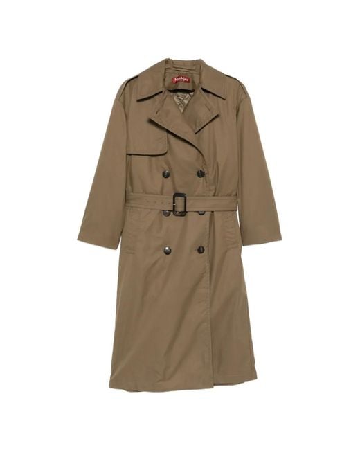 Max Mara Natural Double-Breasted Belted Coat