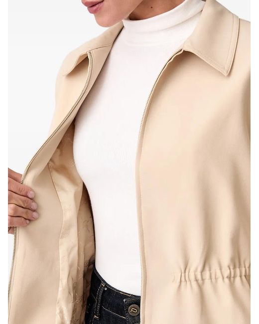 Joop! Natural Drawstring-Waist Cropped Jacket