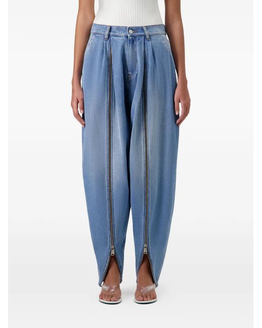 Coperni Blue Sarouel Wide-Leg Jeans