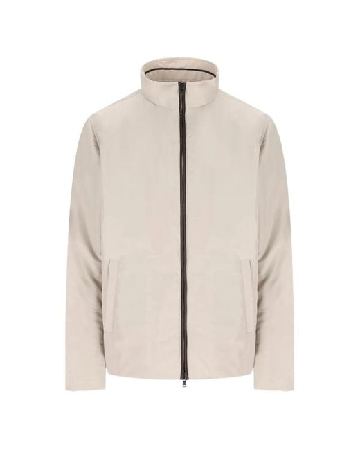 Herno Natural Flap Pockets High-Neck Jacket for men