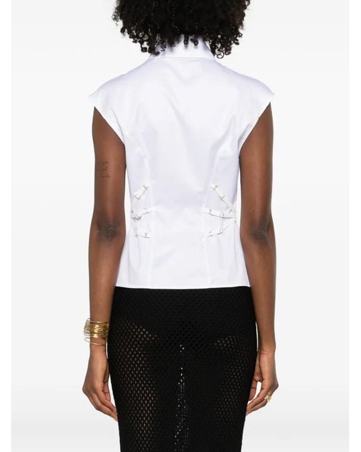 Elisabetta Franchi White Cotton Shirt