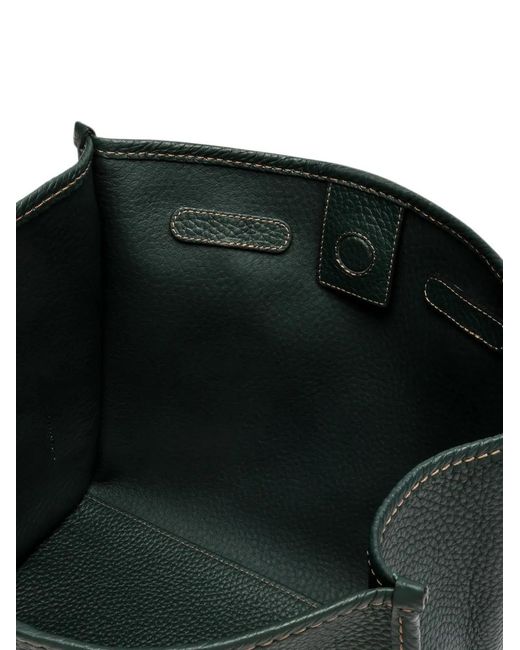 Gianni Chiarini Black Marcella Grained Leather Tote Bag