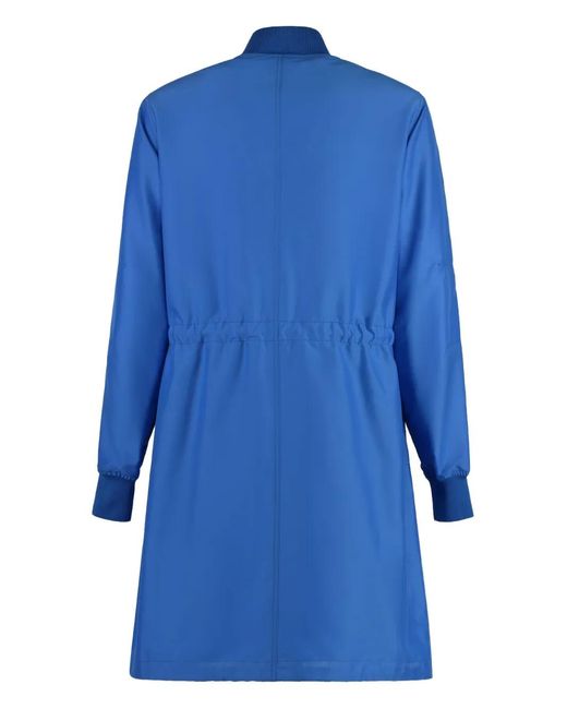 Moorer Blue Amarilli Drawstring-Waist Coat
