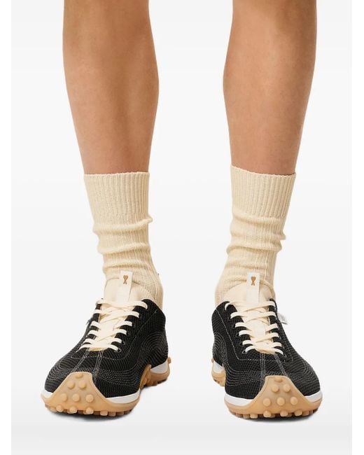 AMI Mirage Mesh Sneakers in het Black