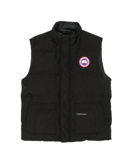 Canada Goose Black Freestyle Padded Gilet for men