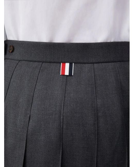 Thom Browne Blue Maxirock mit Falten