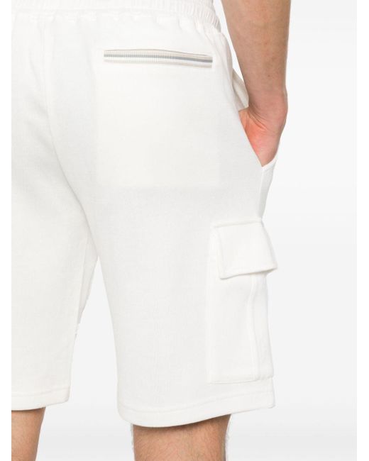Short de sport à poches cargo Eleventy pour homme en coloris White