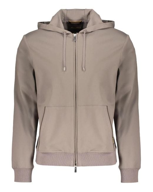Moorer Brown Matthew Hooded Jacket for men