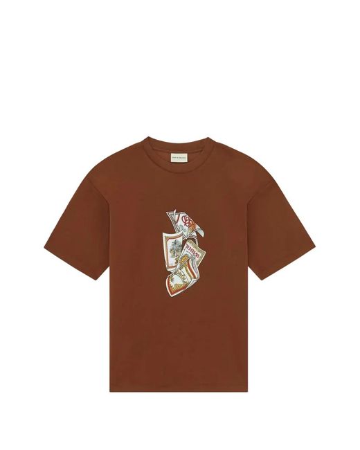 Drole de Monsieur Brown Rum Labels T-Shirt for men