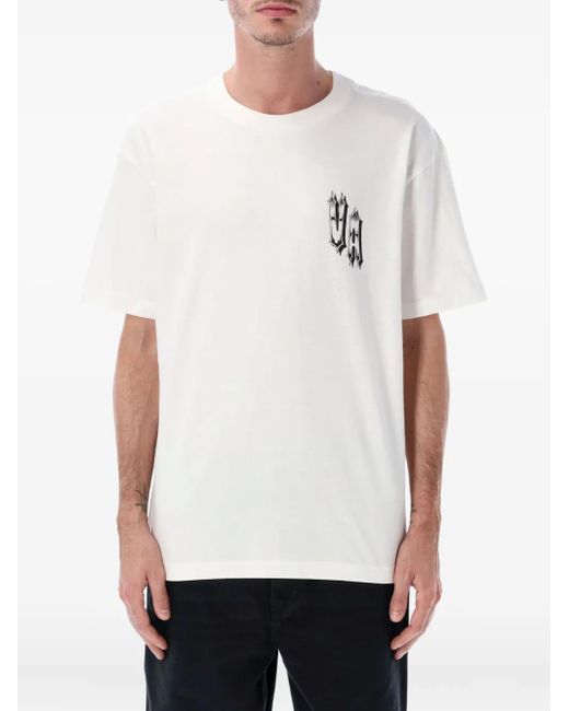 RVCA White Skull-Graphic T-Shirt for men