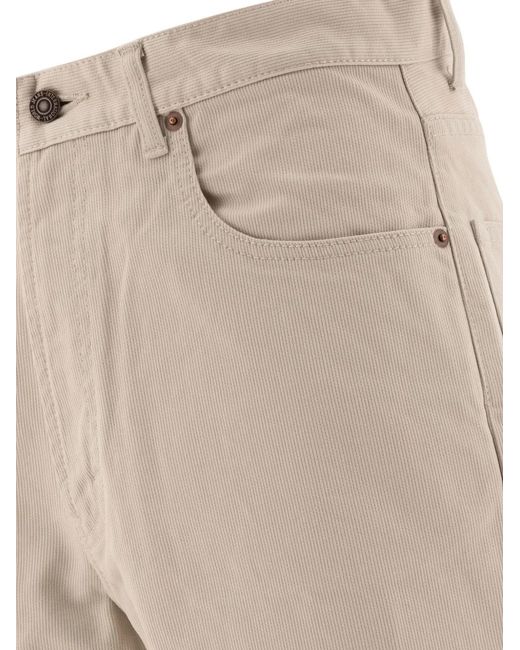 Beams Plus Natural Five-Pocket Shorts for men