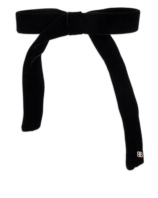 Balenciaga Black Holli Bow-Detail Hair Clip