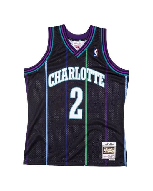 Mitchell & Ness Blue Hornets Larry Johnson Reload Vest for men