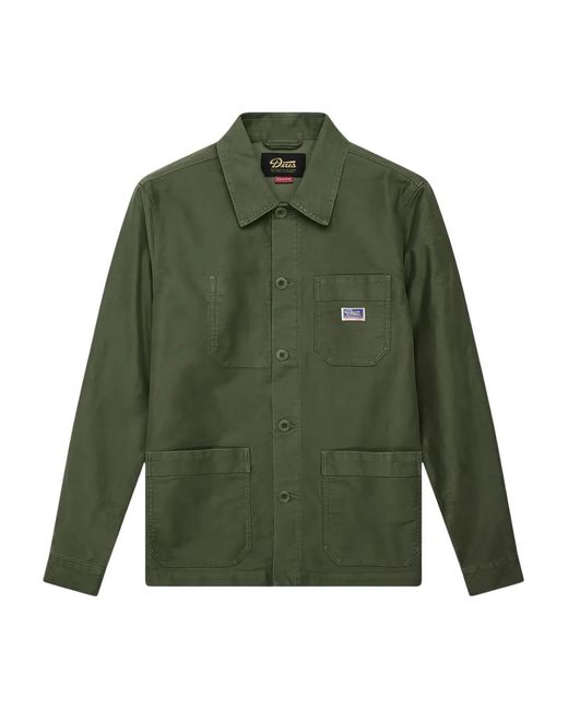 Deus Ex Machina Green Button Patch-Detail Jacket for men