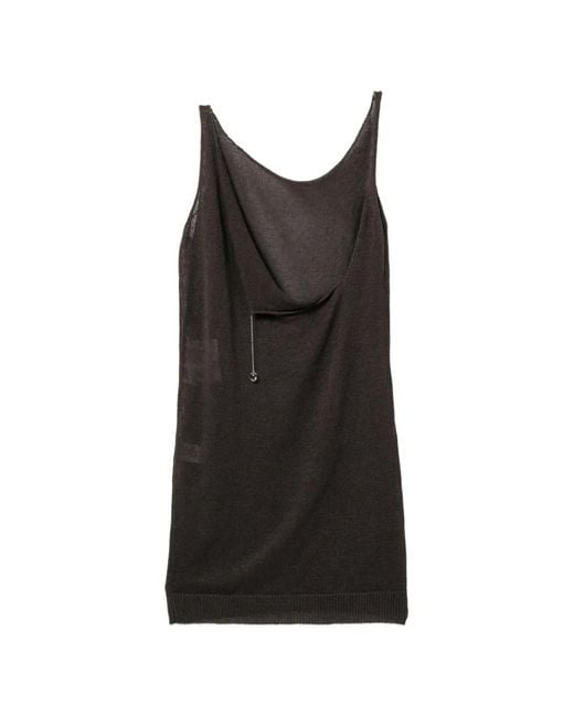 Paloma Wool Black Long Lotti Mini Dress