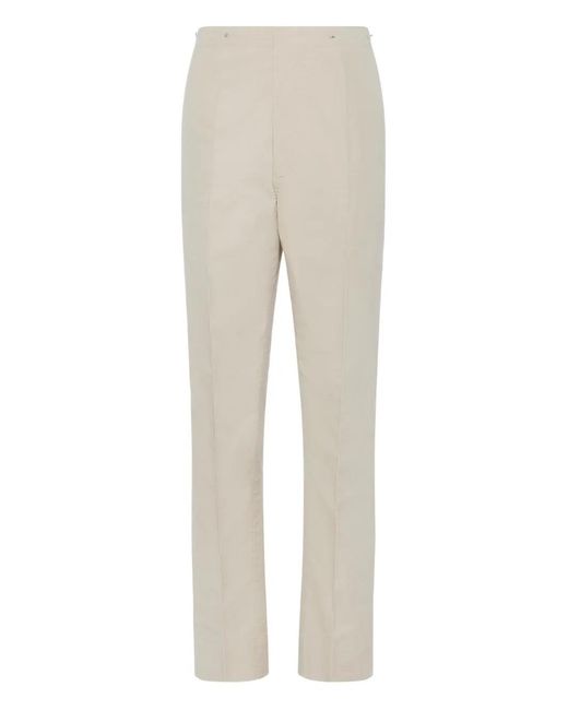 Maison Margiela Natural Buttoned Trousers for men