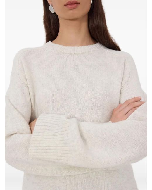Loulou de Saison White Safil Lds Long-Sleeve Sweater