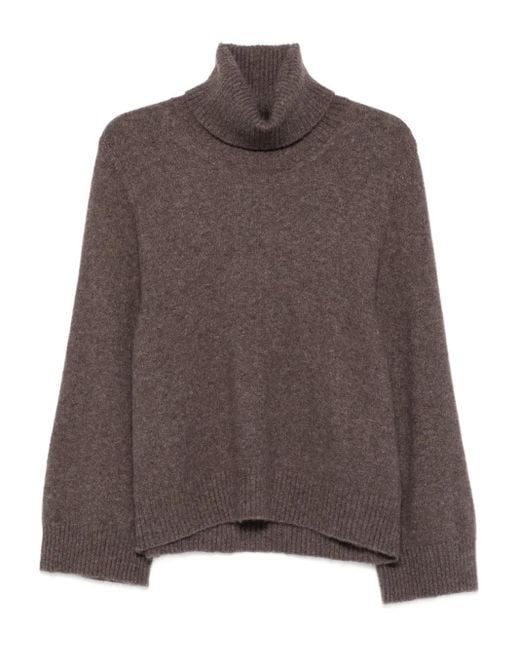 Maglione A Collo Alto di Boboutic in Brown