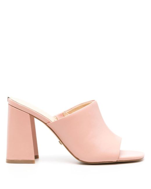 Guess USA Pink Keila 95mm Leather Mules