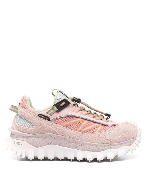 Moncler Pink Low Sneakers