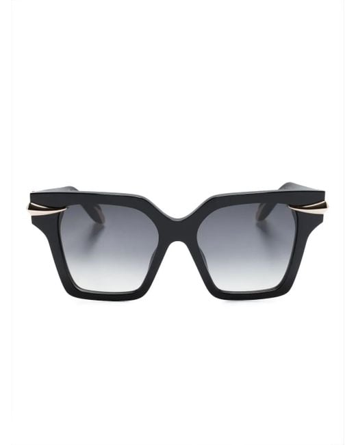 Roberto Cavalli Black Square-Frame Gradient-Lenses Sunglasses
