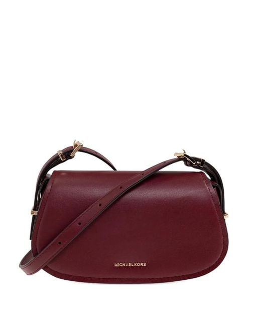 MICHAEL Michael Kors Lydia レザーショルダーバッグ S Purple