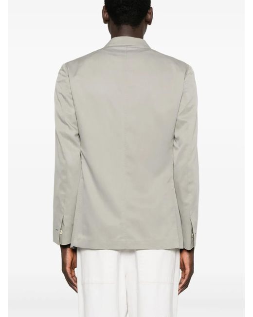Eleventy Gray Single-Breasted Blazer for men