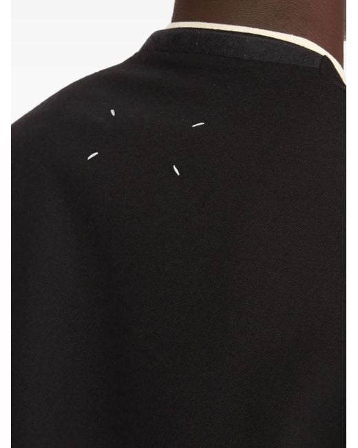 Maison Margiela Black Collarless Blazer for men