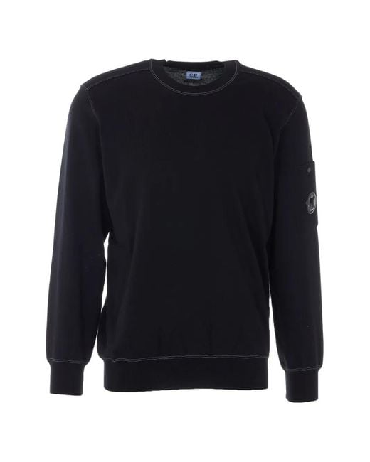 Pull À Patch Logo C P Company pour homme en coloris Blue