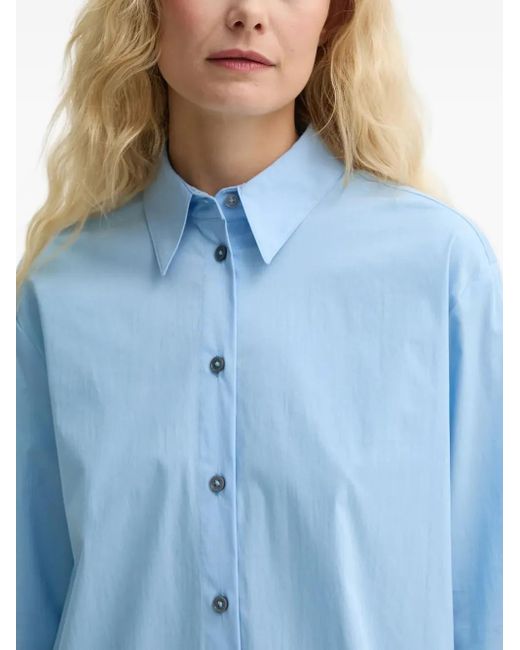 Marc O' Polo Blue Button-Down Shirt Mini Dress