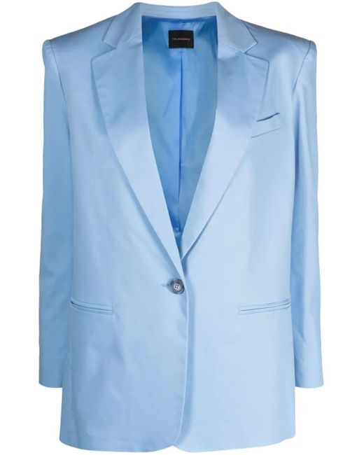 ANDAMANE Blue Guia Oversized Single-Breasted Blazer