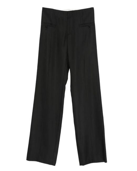 Loulou de Saison Black Welt-Pocket Trousers