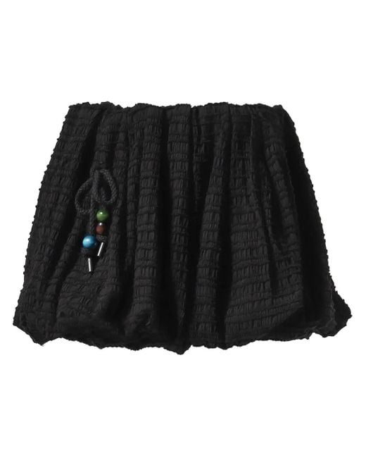 ANDERSSON BELL Black Balloon Mini Skirt