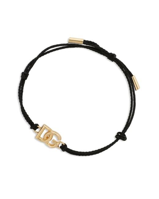 メンズ Dolce & Gabbana Dgロゴ ブレスレット Black