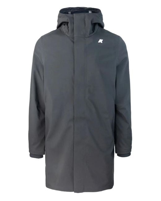 Abrigo Tommy con cremallera K-Way de hombre de color Gray