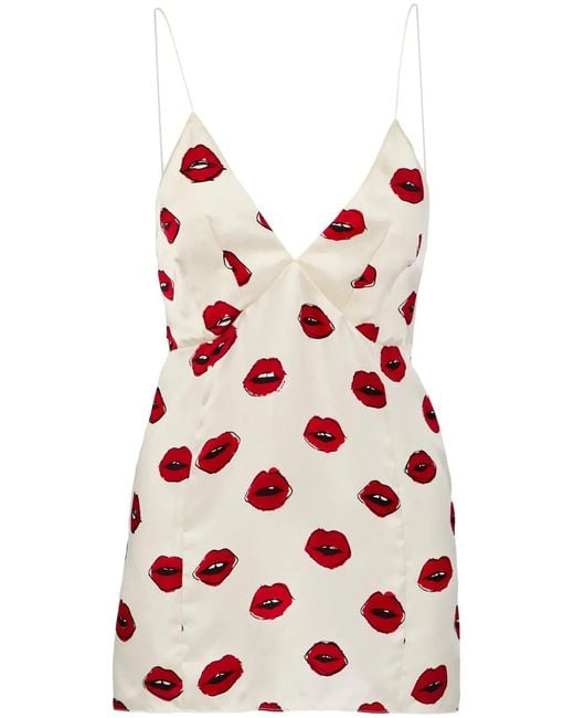 Khaite Red The Grisella Graphic-Print Top