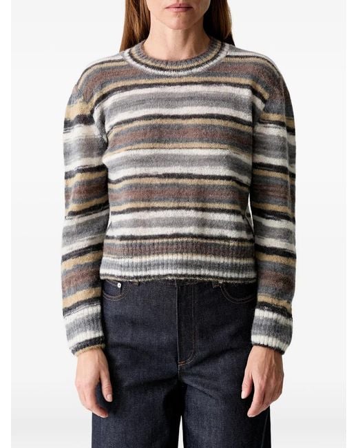 A.P.C. Brown Striped Sweater
