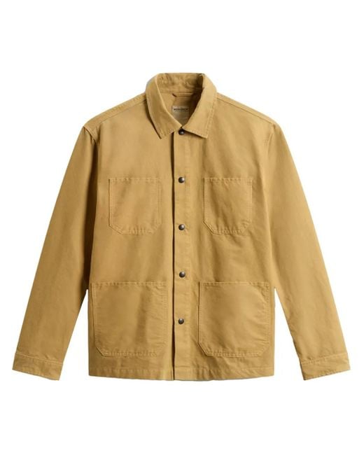 Woolrich Metallic Four-Pocket Overshirt for men