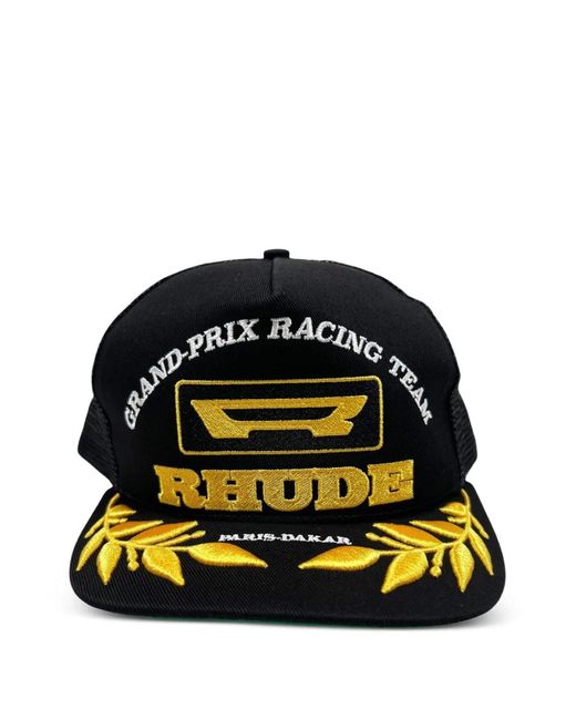 Rhude Racing Panel Baseballkappe in Black für Herren