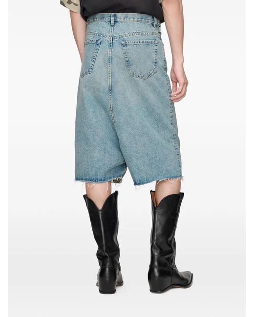 Maison Margiela Blue Denim Bermuda Shorts for men