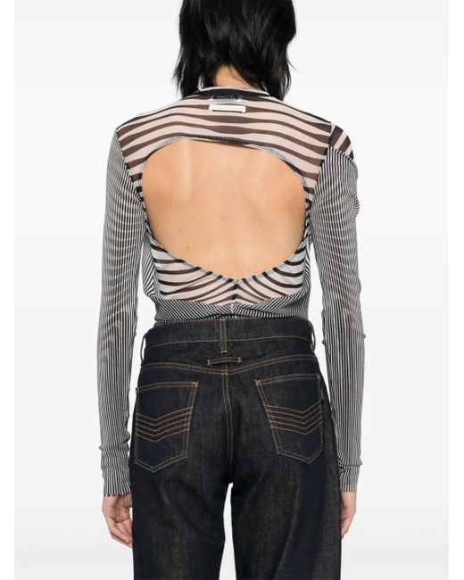 Jean Paul Gaultier The Draped Body Morphing ボディスーツ Gray