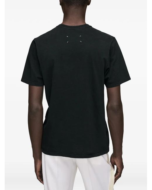 Maison Margiela Black Taped Pocket Jersey T-Shirt for men