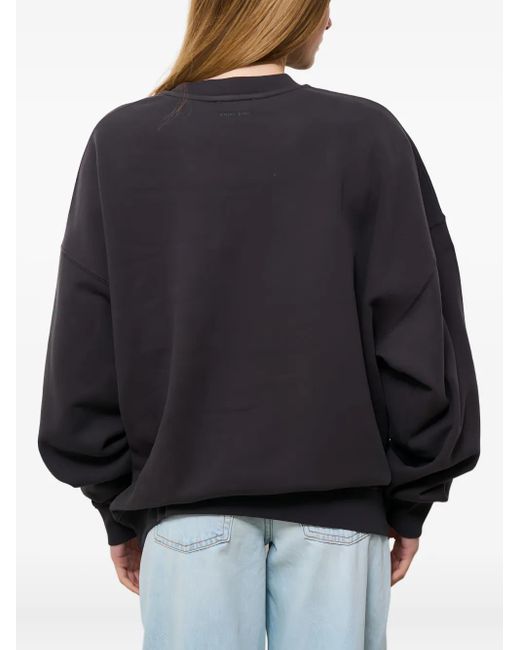 Anine Bing Gray California Crew-Neck Sweatshirt