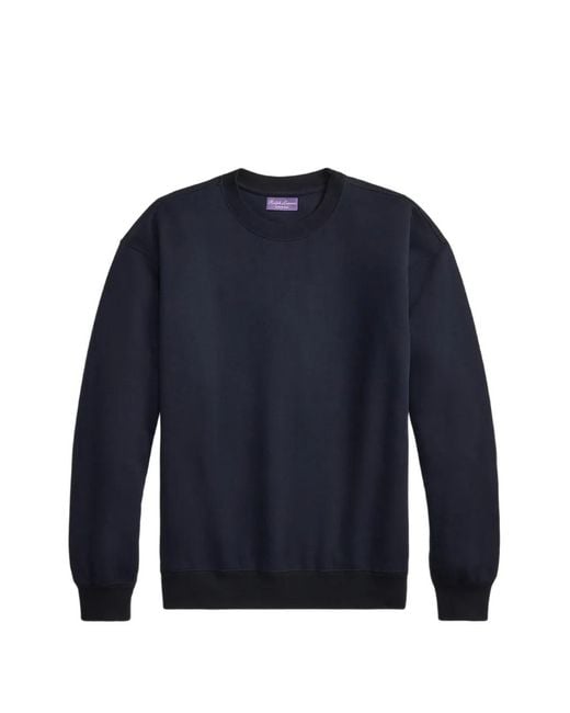 Ralph Lauren Blue Crew-Neck Long-Sleeve Sweater for men