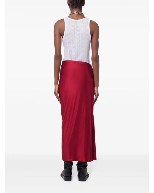Rabanne Jersey Maxi-Rok in het Red