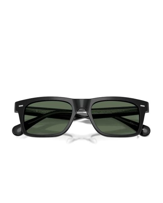 Oliver Peoples Green Rectangle-Frame Sunglasses for men