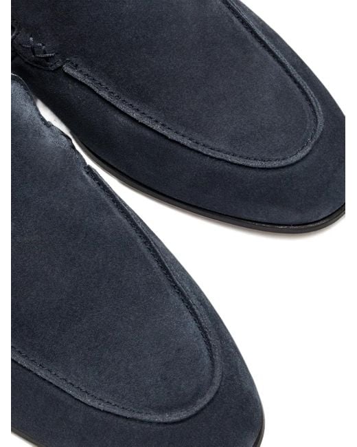 Forsa Blue Suede Loafers for men