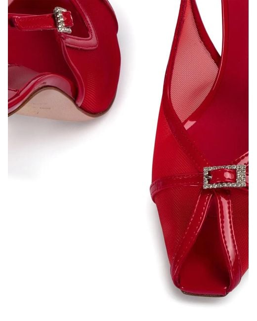 Le Silla Red 100Mm Vittoria Pumps