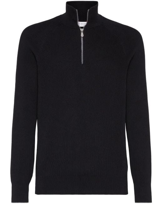 Maglione Leggero di Brunello Cucinelli in Blue da Uomo